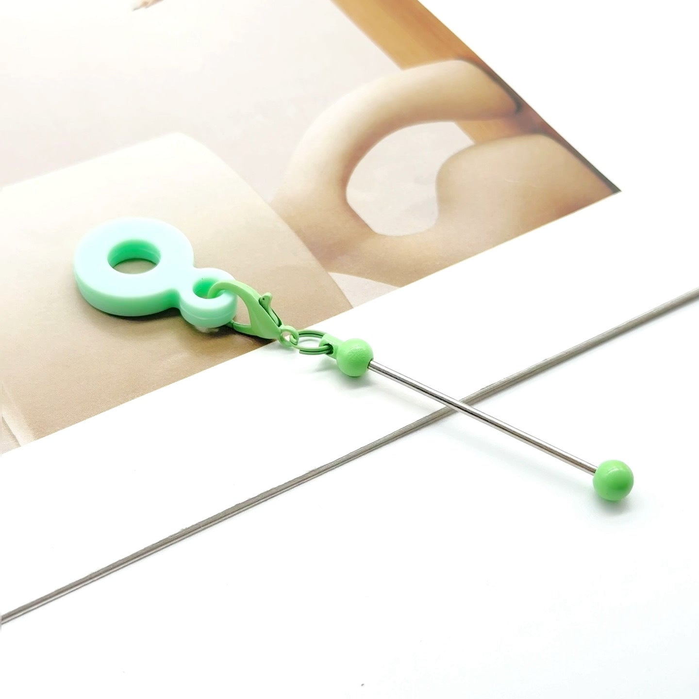 Wholesale Silicone DIY Beadable Straw 8-10mm Silicone Straw Keychain Accessories